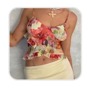 12th Tribe Vibrant Floral Camisole